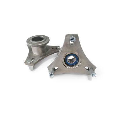 Main support with clamping nut